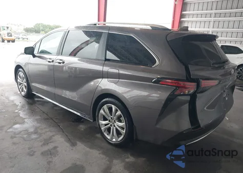 2024 Toyota Sienna Platinum from USA, damaged, VIN 5TDERKEC8RS225075